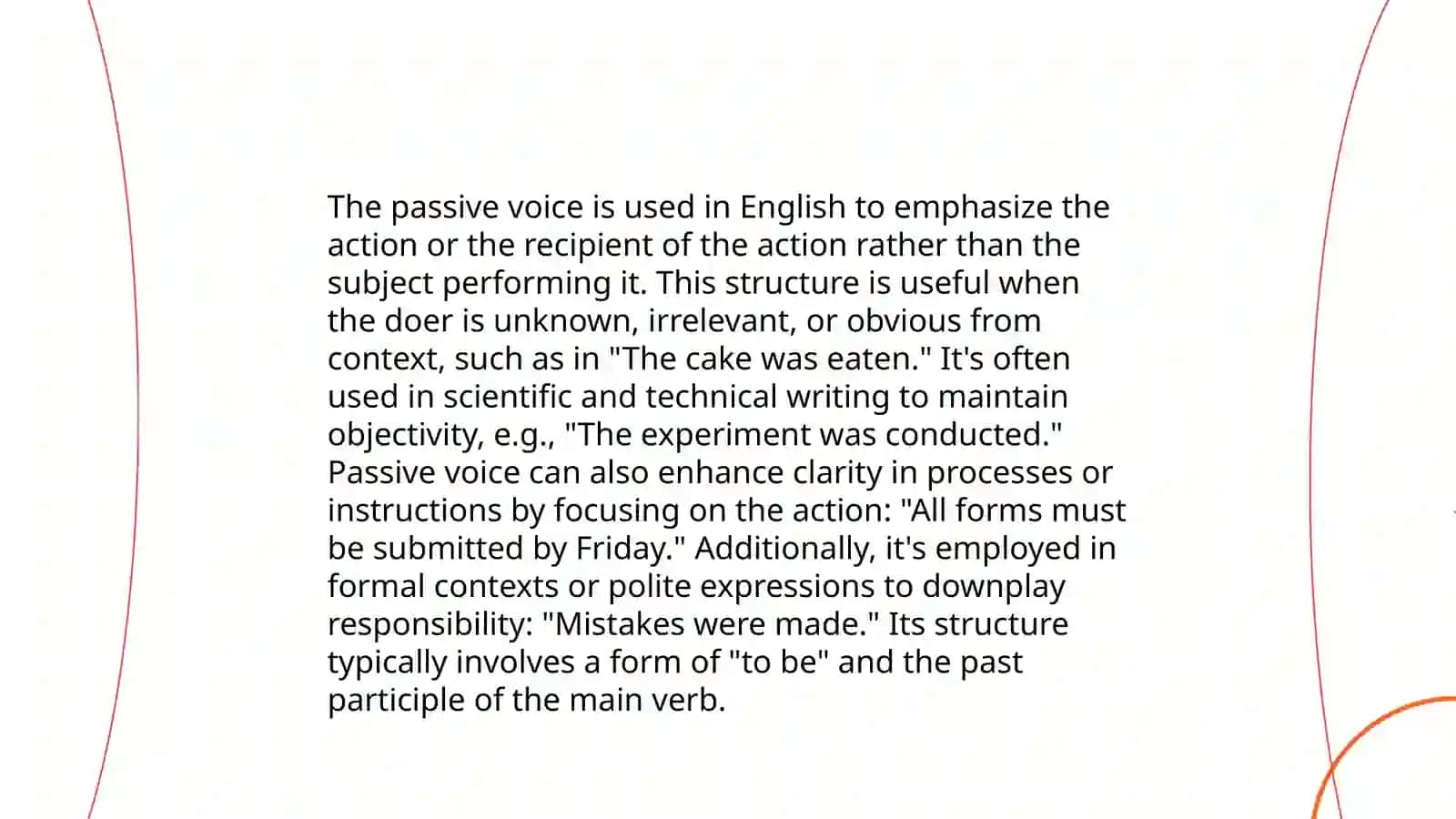 The passive voice 4