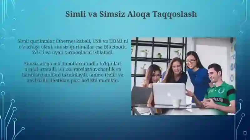 Simli va simsiz aloqa vositalari 4
