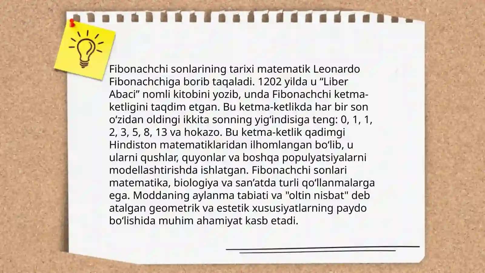 Fibonachchi sonlari 4