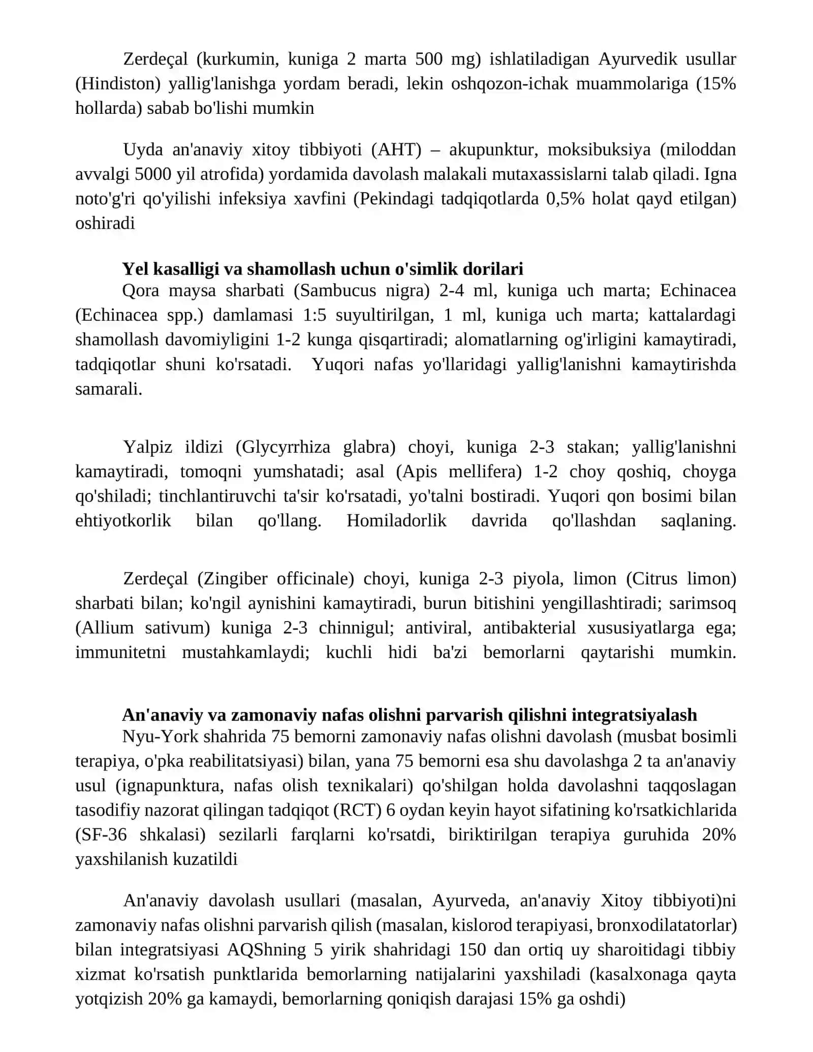 Nafas yo'llari kasalliklari davolash 4