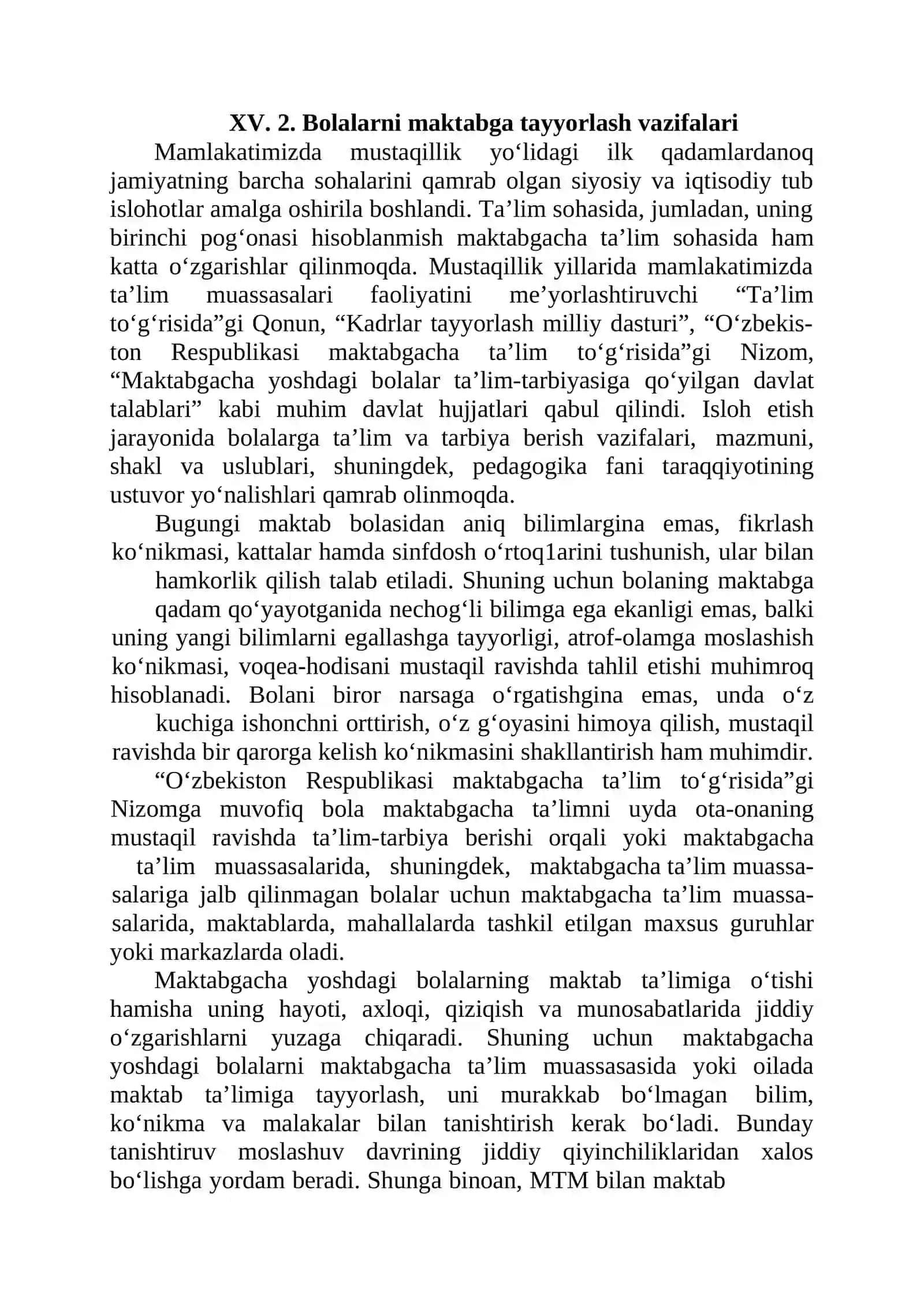 MAKTABGACHA TA’LIM TASHKILOTLARI VA MAKTAB HAMKORLIGI 4