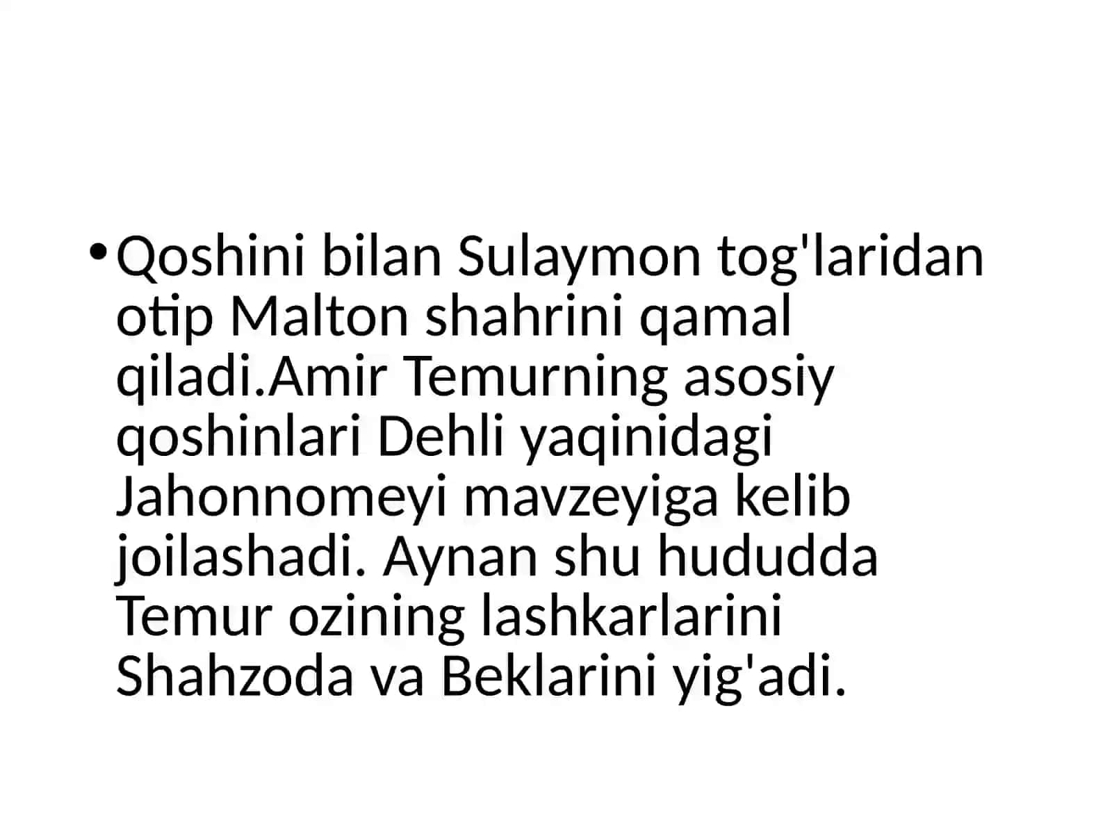 Amir Temurning Hindistonga harbiy yurishi 4
