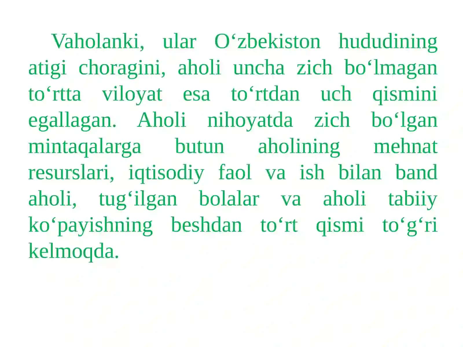 O‘zbekiston mintaqalarining demografik holati 4