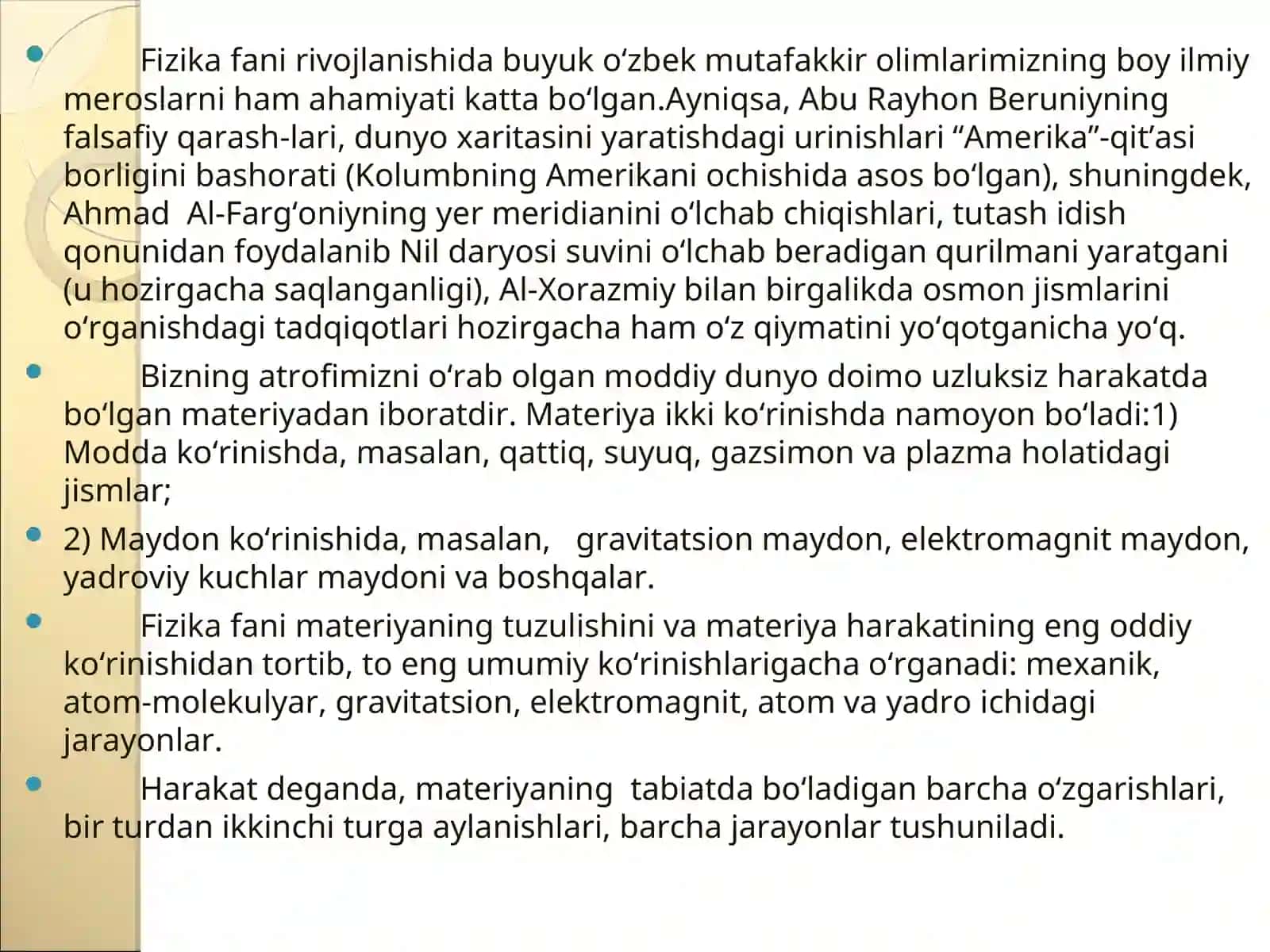 Tabiatshunoslik fanining tarixi 4