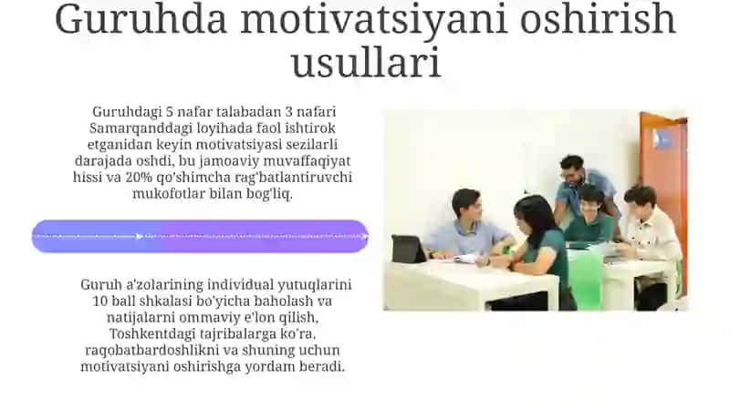 Guruh rahbari faoliyatida shaxs va jamoani organish va tarbiyaviy ishlarni tashkillashtirish 4