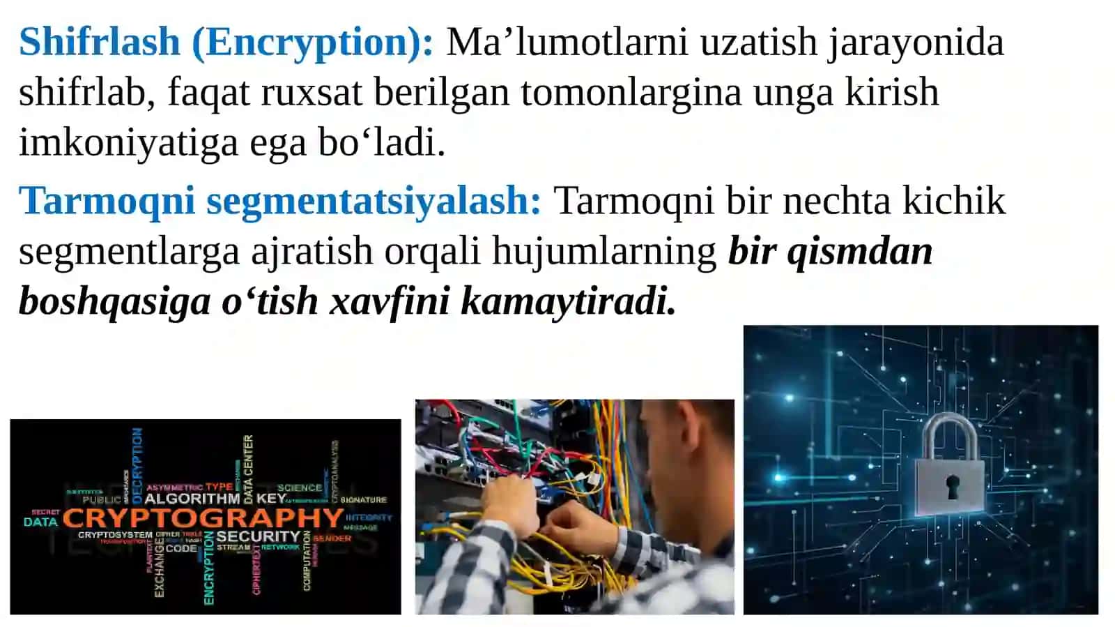 Tarmoq sathi xavfsizligi ta'minoti 4