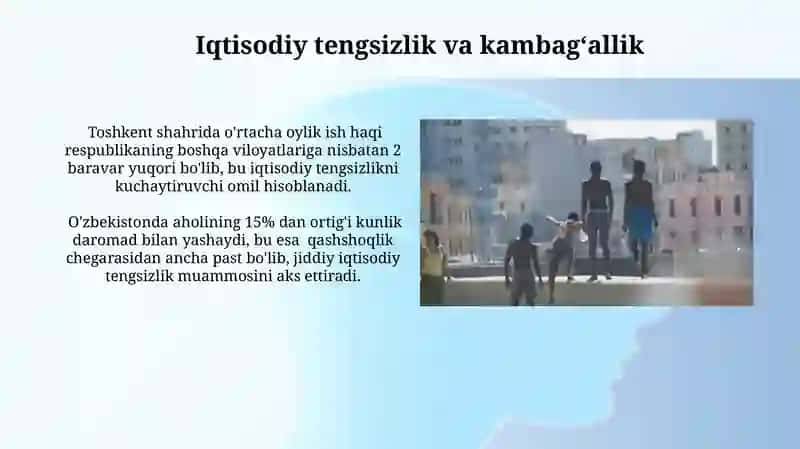 Zamonaviy O'zbekistonda sotsial strafikatsiya va sotsial mobillik masalalari tahlili 4