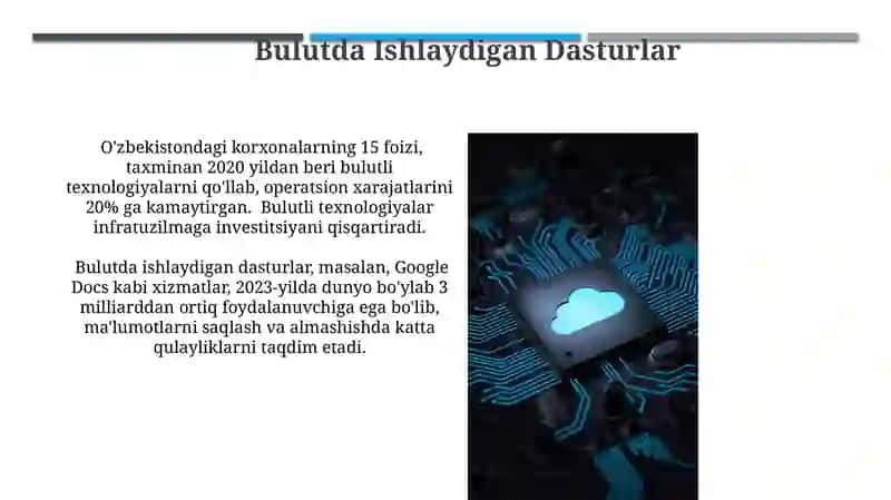 Bulut Xizmatlari bilan Ishlash 4