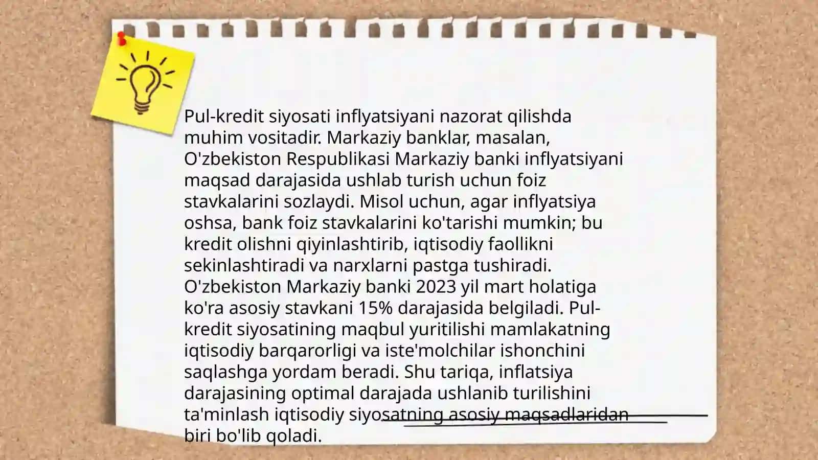 Monetar siyosatning moliya bozori instrumentlari narxiga tasiri 4
