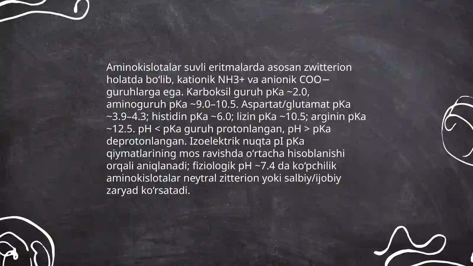 Aminokislotalarning kimyoviy va tibbiy biologik xossalari 4
