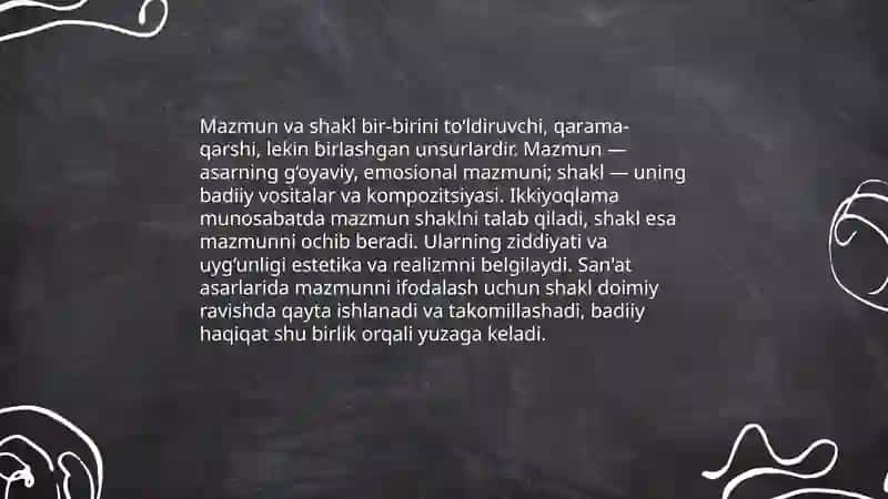 Badiiy adabiyotning ikkiyoqlama mohiyati 4