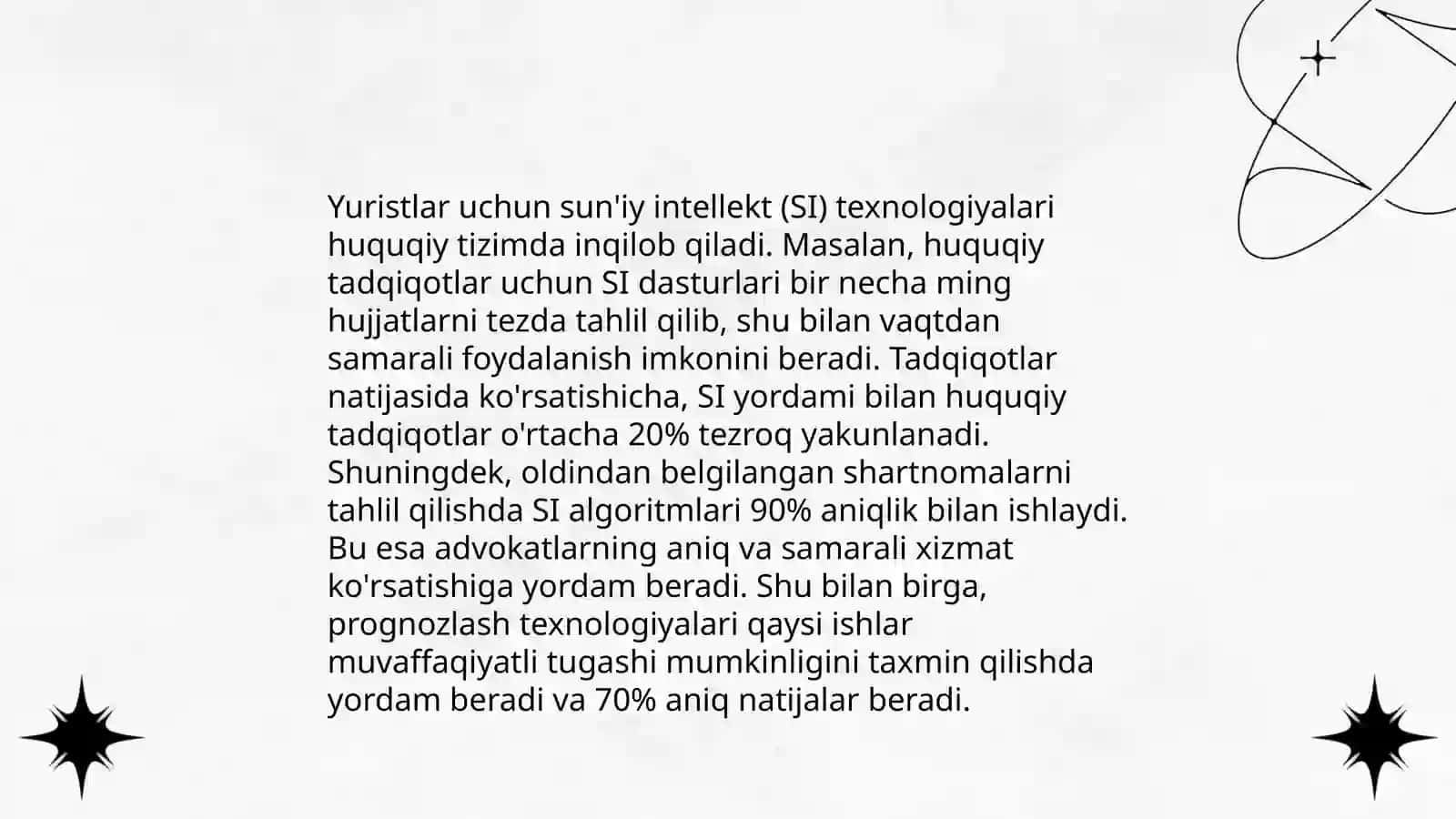 Yuristlar uchun Sun'iy Intellekt (AI) 4