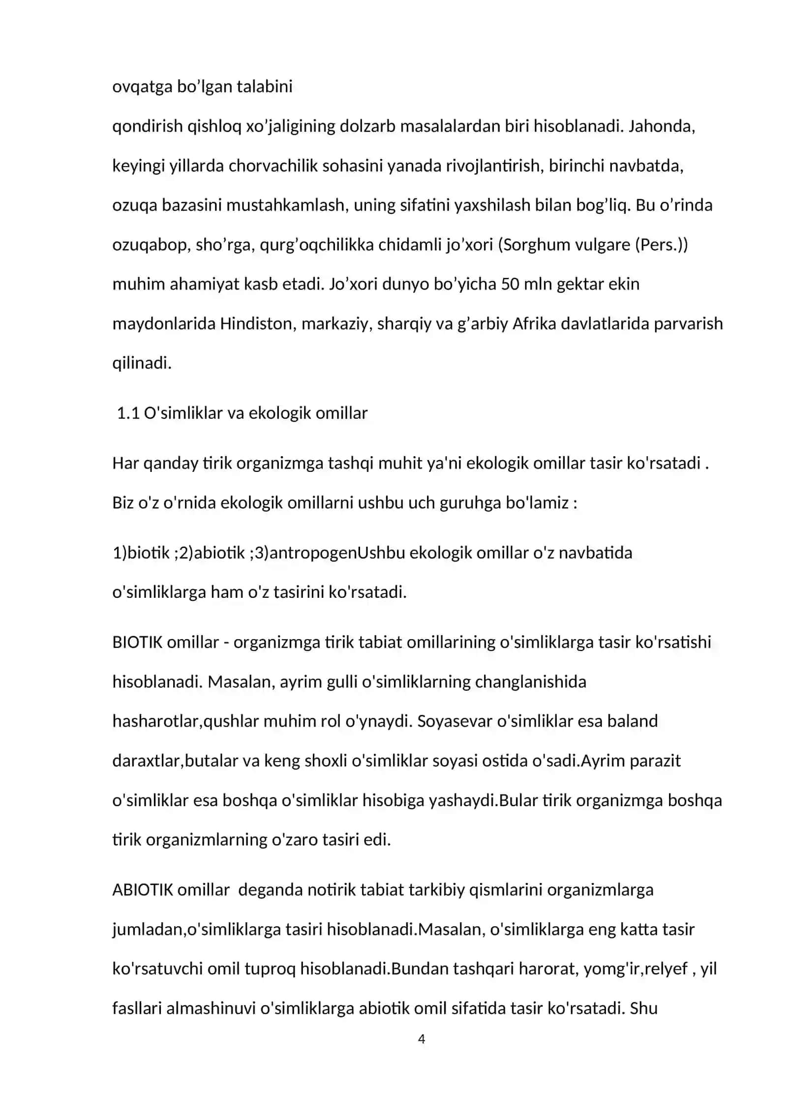 O'simliklarning sho'rlanishga chidamliligi fiziologik asoslari 4