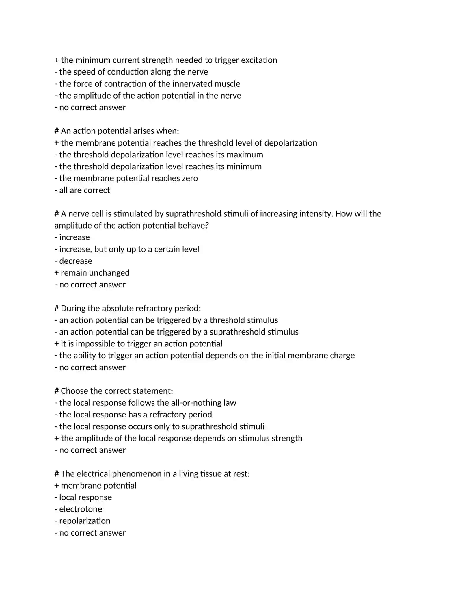 Excitable Tissues Overview 4