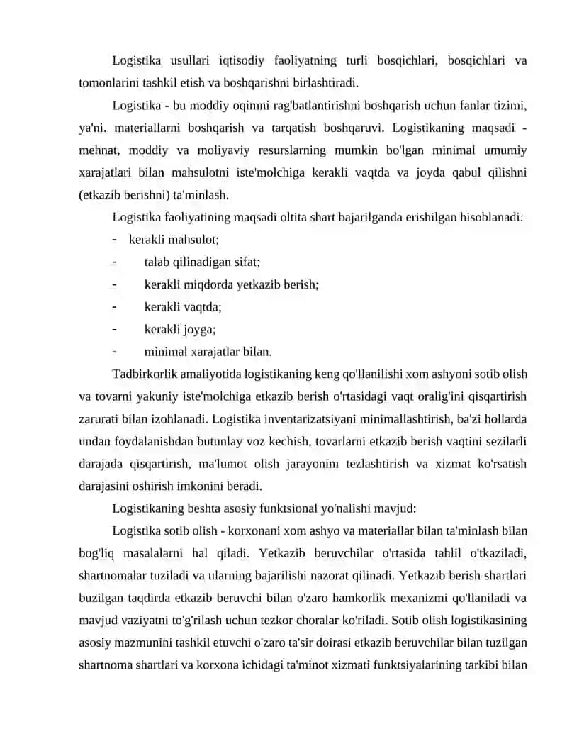 Ombor jarayonlarini boshqarish faoliyati samaradorligi 4