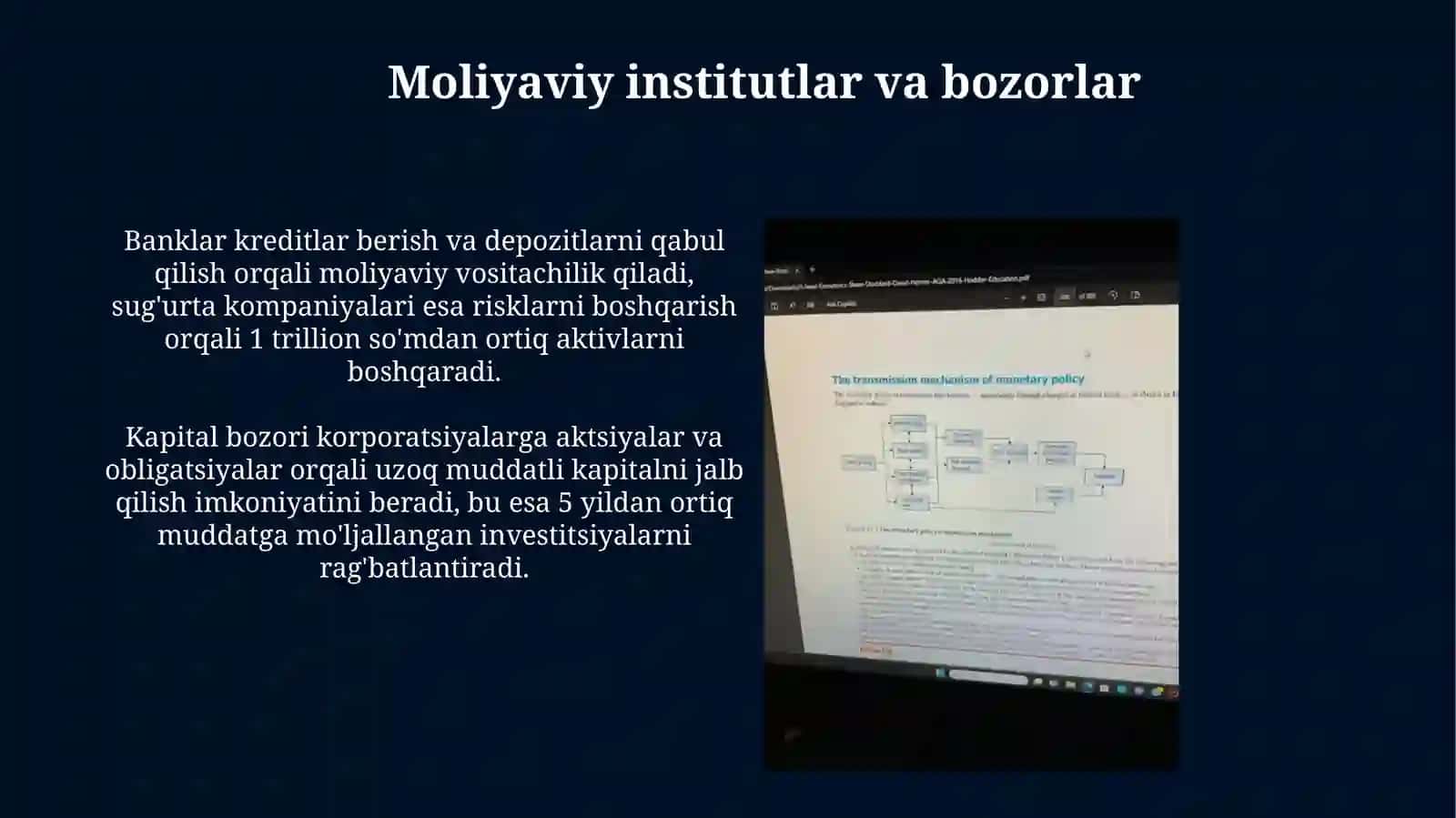 O'zbekiston Moliyaviy Tizimi 4