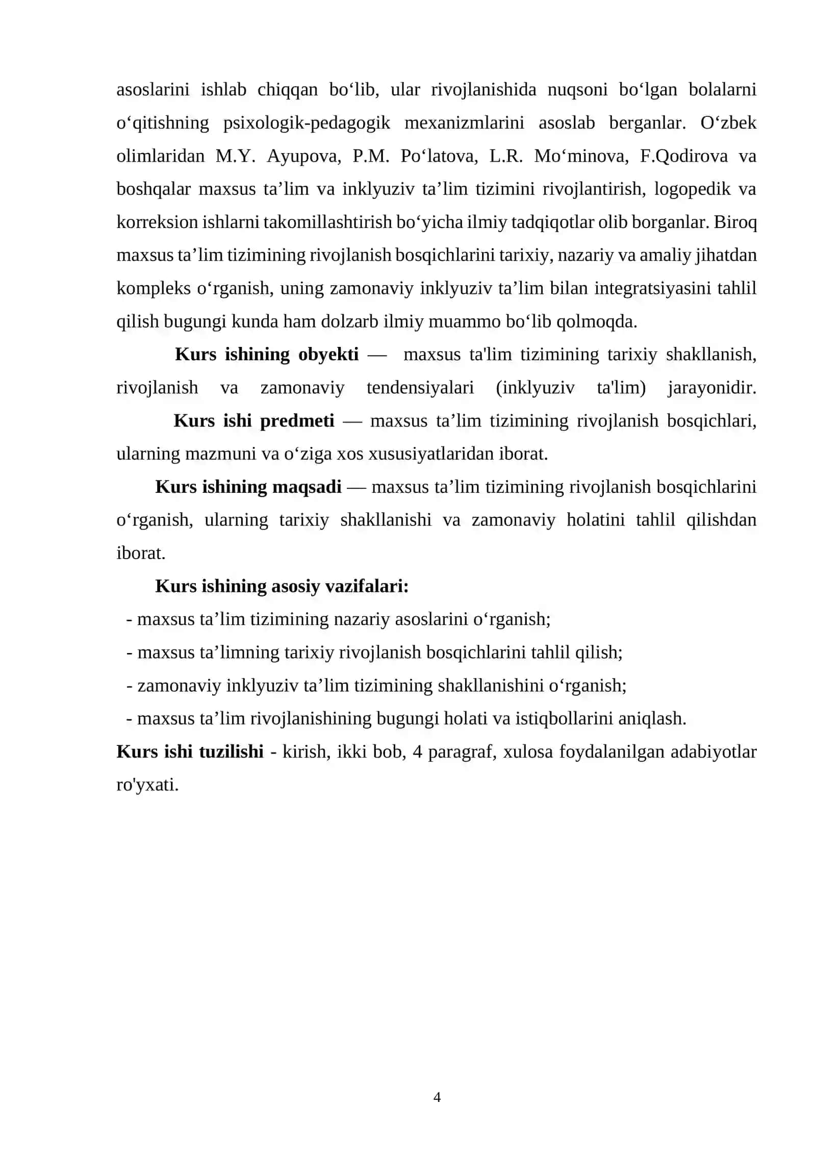 MAXSUS TA’LIM TIZIMINING RIVOJLANISH BOSQICHLARI 4