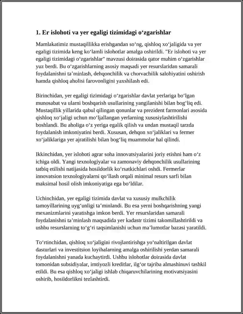 MUSTAQILLIK YILLARIDA QISHLOQ XOʻJALIGI VA SANOATDAGI OʻZGARISHLAR 4