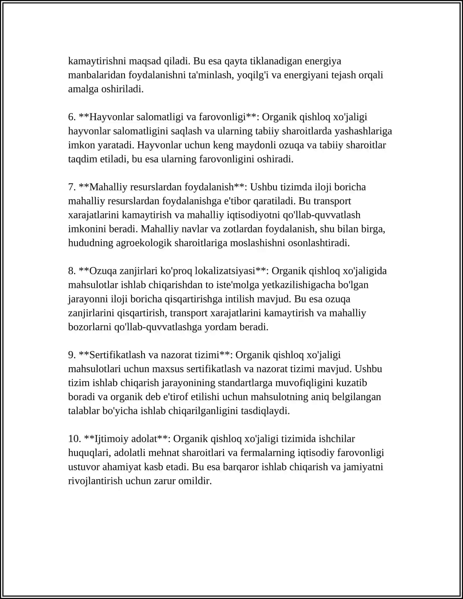OZBEKISTONDA ORGANIK QISHLOQ XOJALIGINI RIVOJLANTIRISHNING USTUVOR YONALISHLARI 4