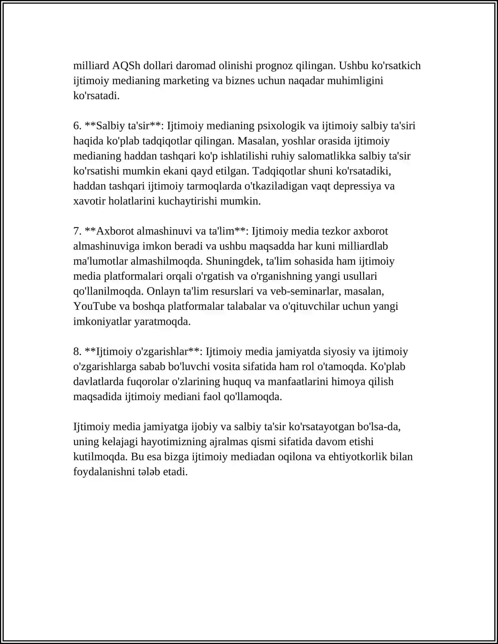 Ijtimoiy Mediani Baholash 4