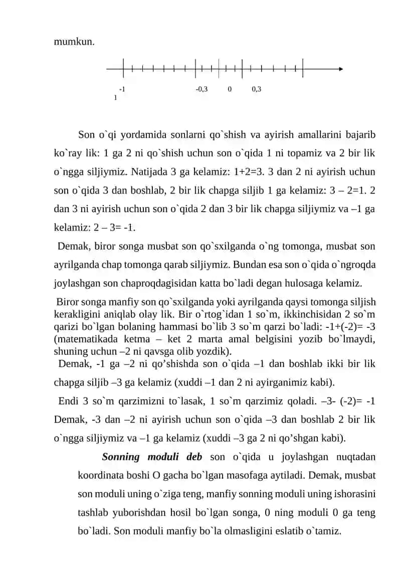 Kasr va manfiy son tushunchasi 4