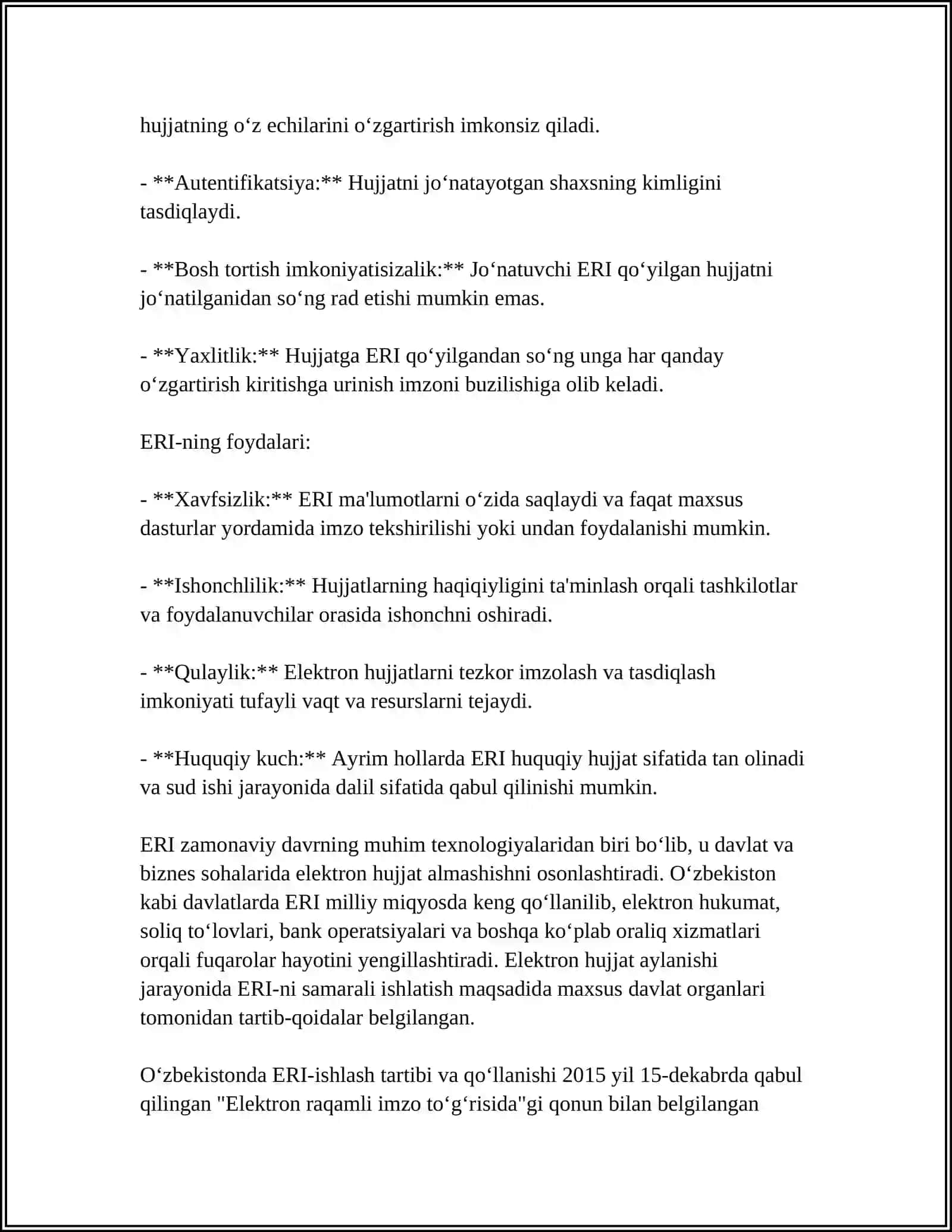 ELEKTRON RAQAMLI IMZO VA UNDAN FOYDALANISH 4