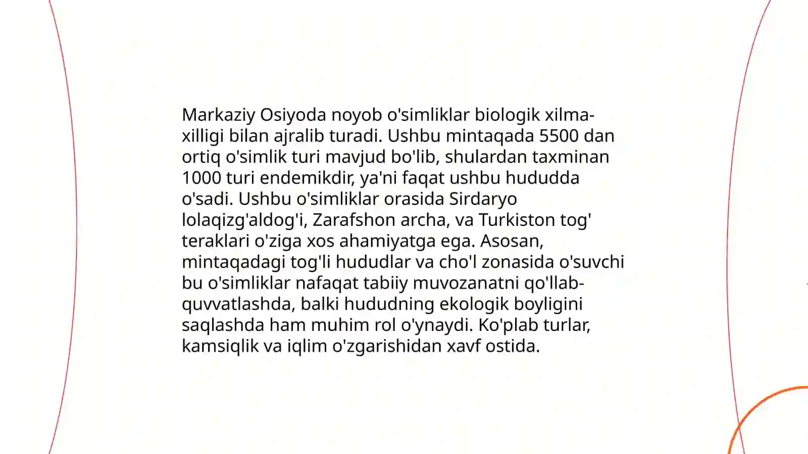 Turli mintaqalar bo'yicha Qizil Kitobga kiritilgan o'simliklar holatlari 4