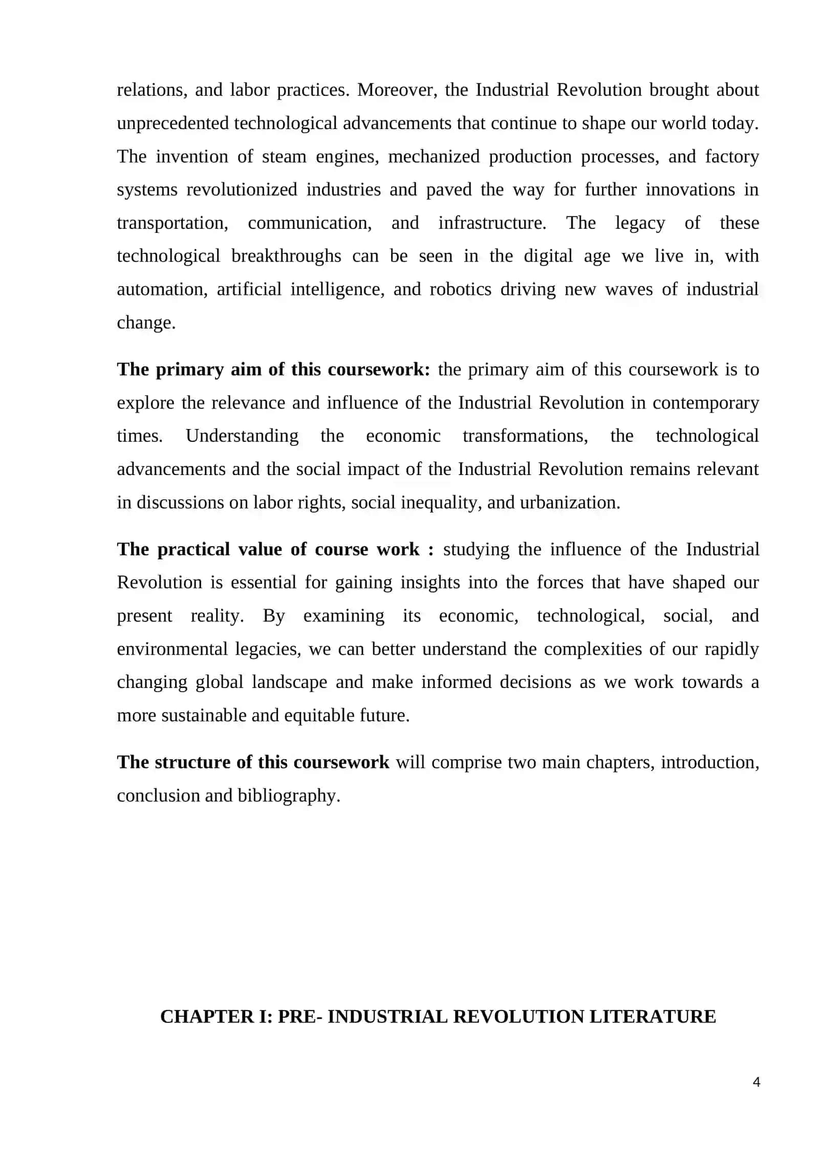THE INFLUENCE OF THE INDUSTRIAL REVOLUTION ON BRITISH LITERATURE 4