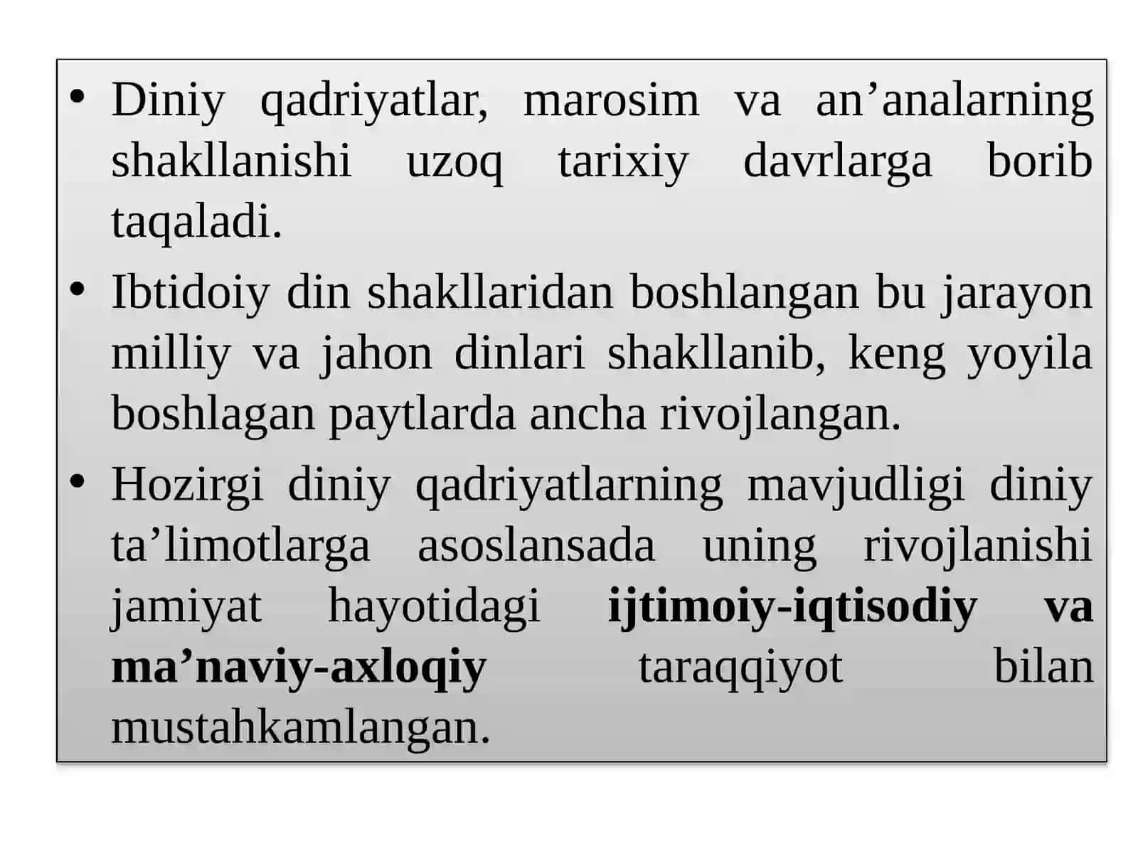 Islom qadriyatlari va ma’rifatining hozirgidavrdagi ahamiyati 4
