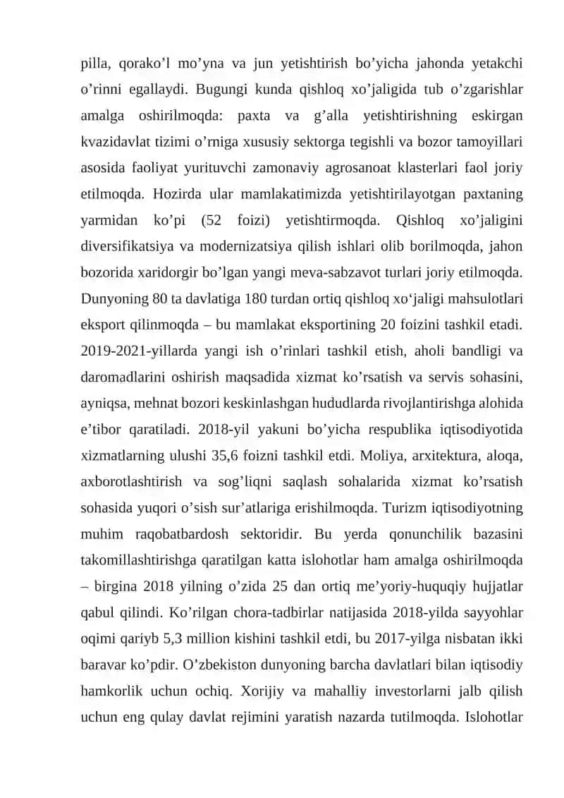 O’zbekistonda ijtimoiy sohada amalga oshirilayotgan o’zgarishlar mazmun va mohiyati 4