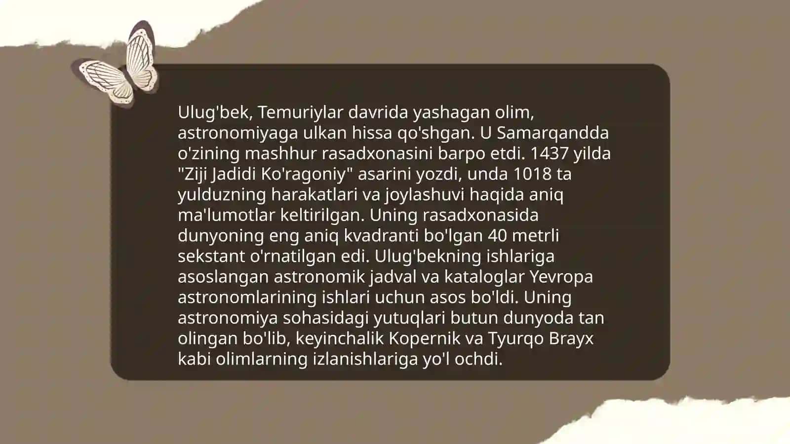 Reja: Alisher Navoiyning adabiyotga qo'shgan hissasi 4
