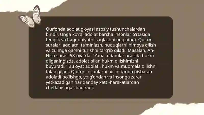 Islom dinida ijtimoiy tenglik, adolat, bag‘rikenglik va vatanparvarlik g‘oyalarining mohiyati 4