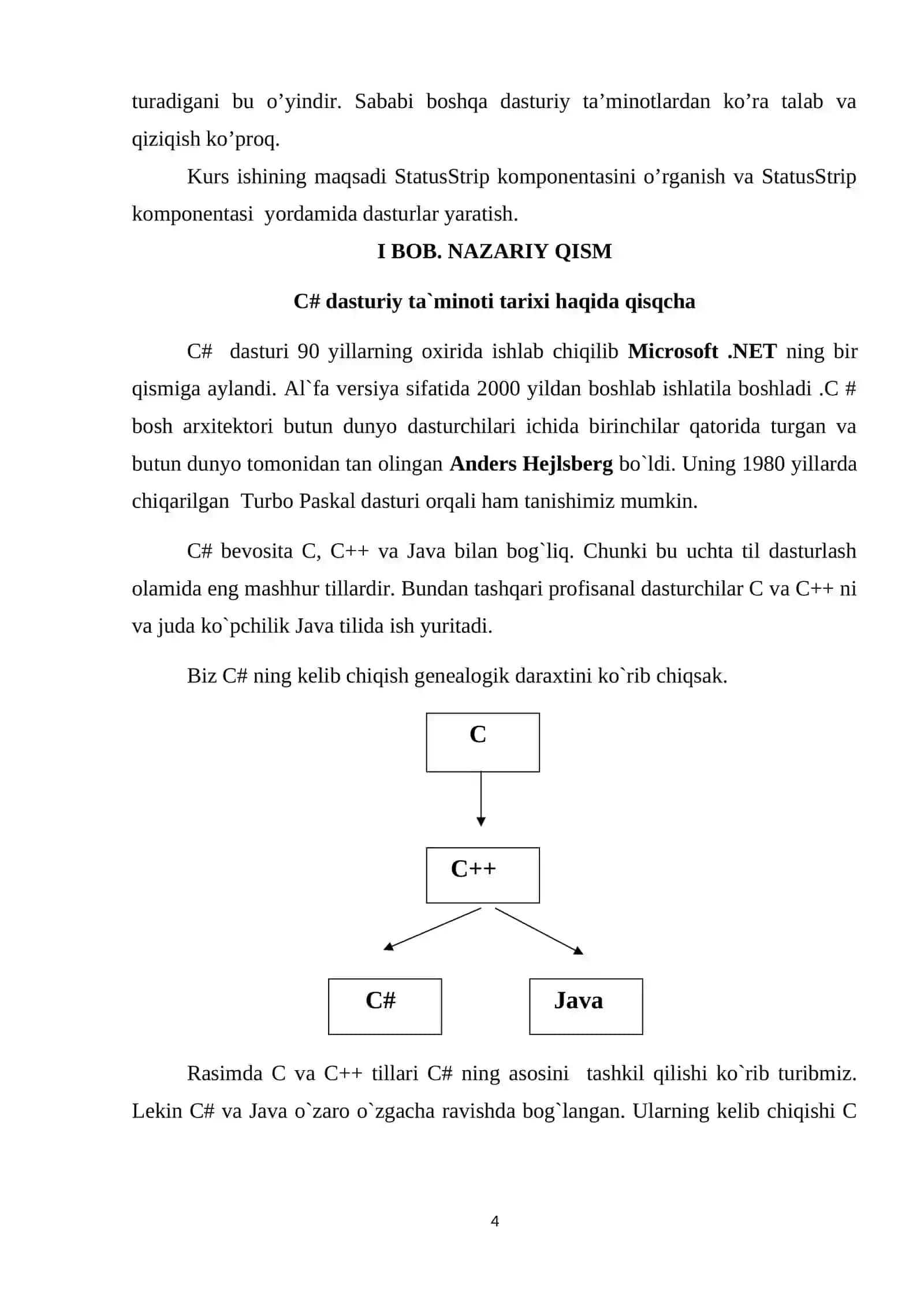 С# dasturlash tilida Status Strip komponentasi yordamida dasturlar yaratish 4
