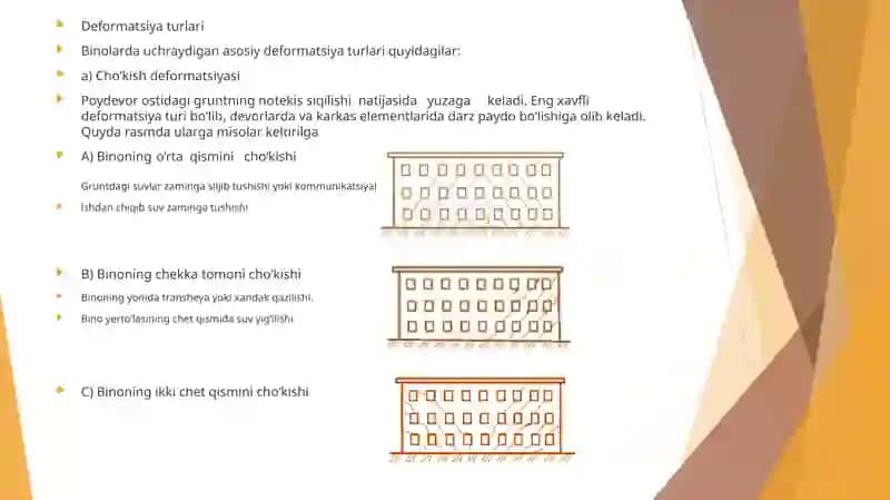 Bino elementlarida darz hosil bolish hususiyatlarini aniqlash 4