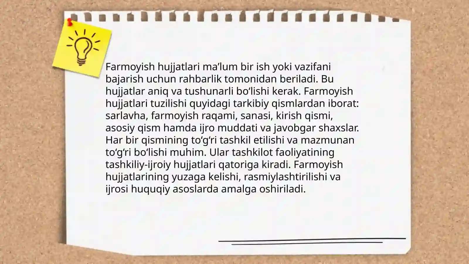 Farmoyish hujjatlar turlari 4