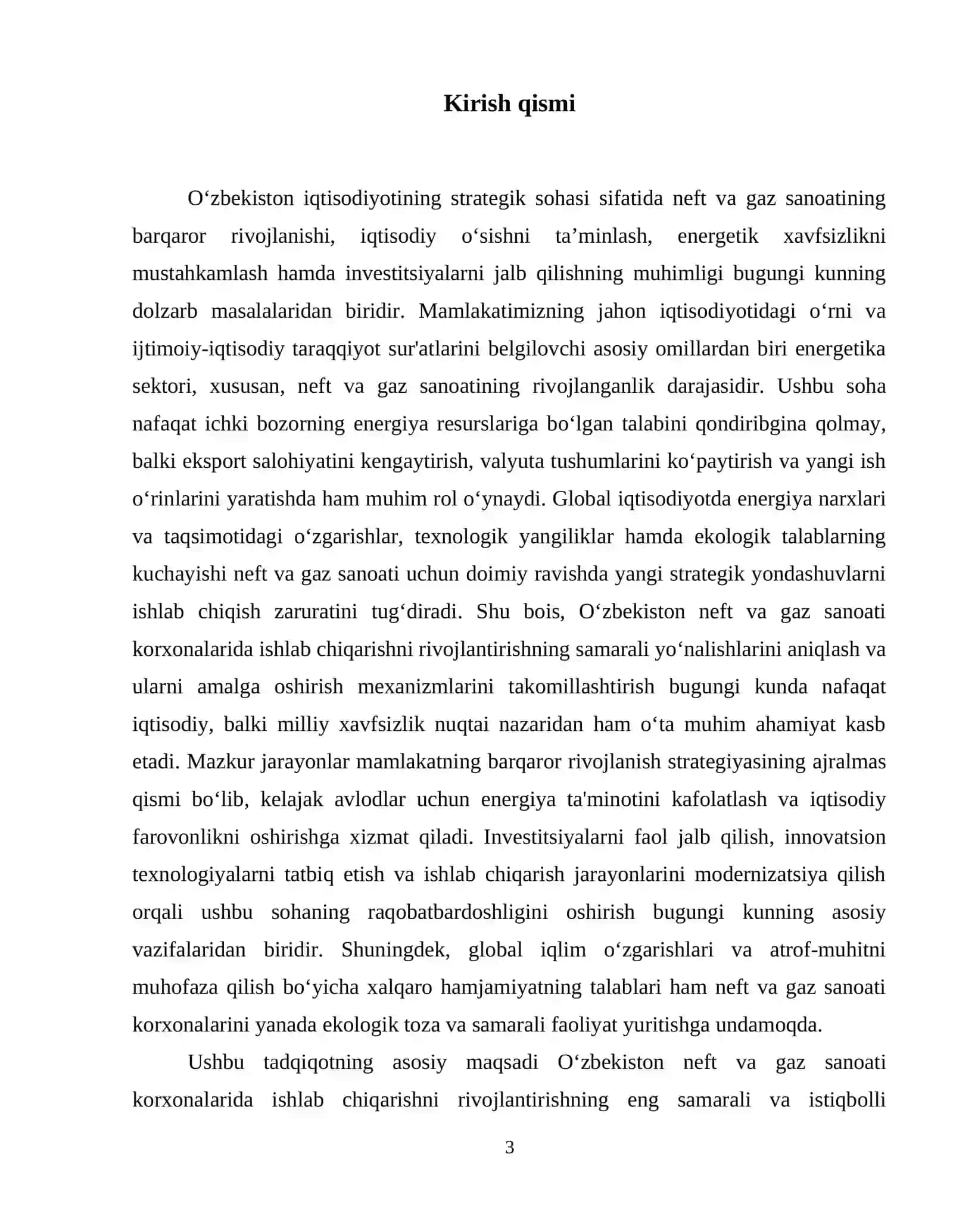 Oʻzbekiston neft va gaz sanoati korxonalarida ishlab chiqarishni rivojlantirish yoʻnalishlari 4