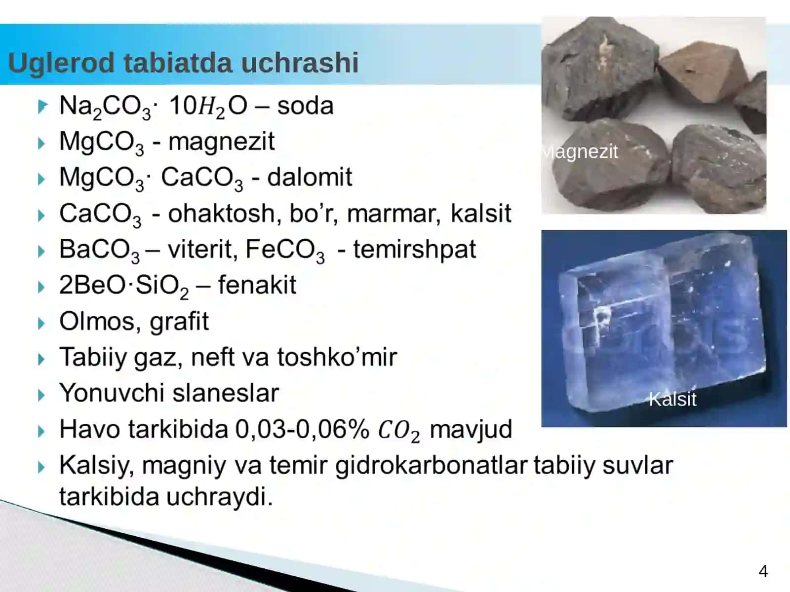 Davriy sistemaning IV A guruh elementlari 4