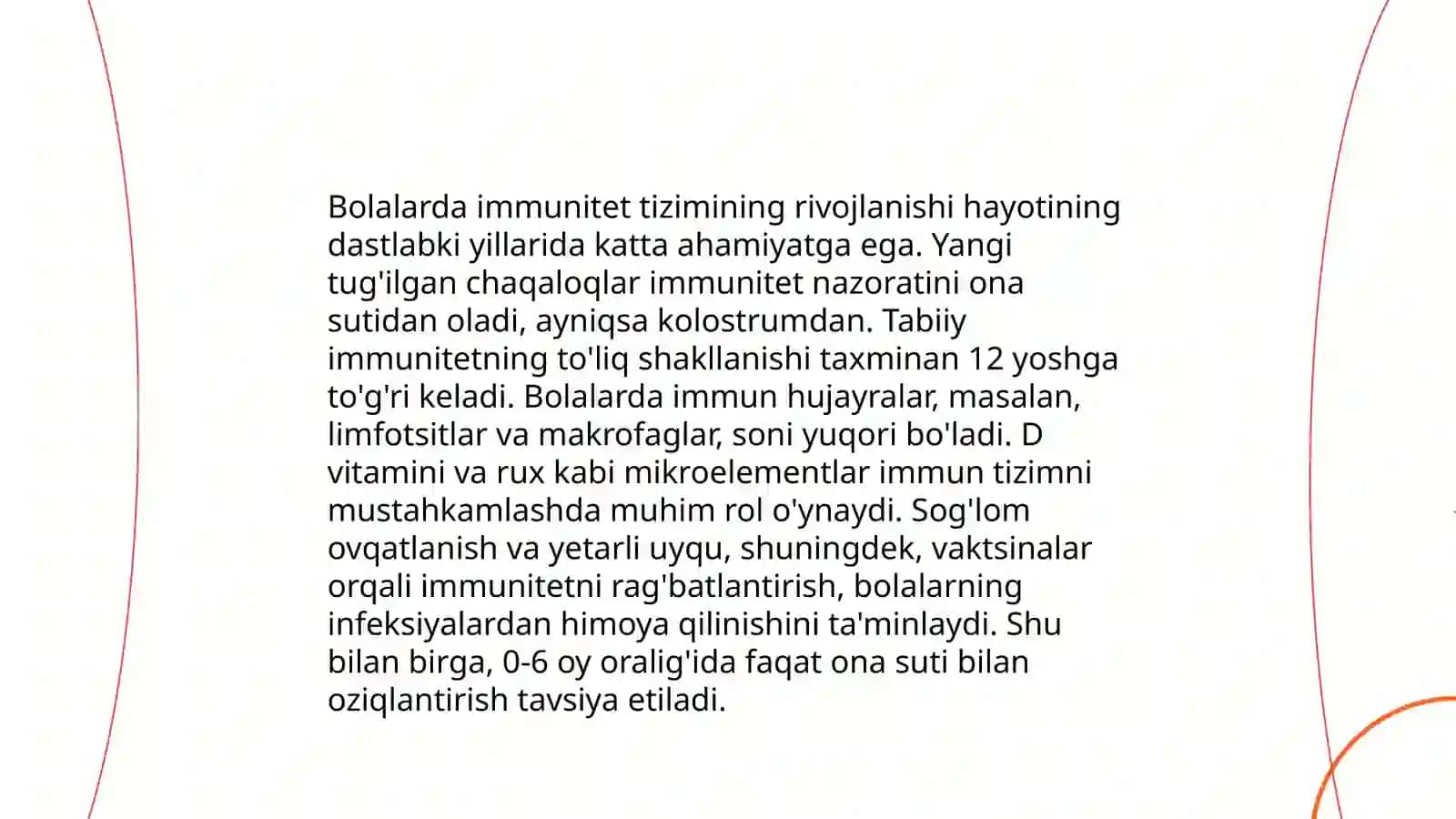 Bolalar organizmining òziga xos xususiyatlari 4