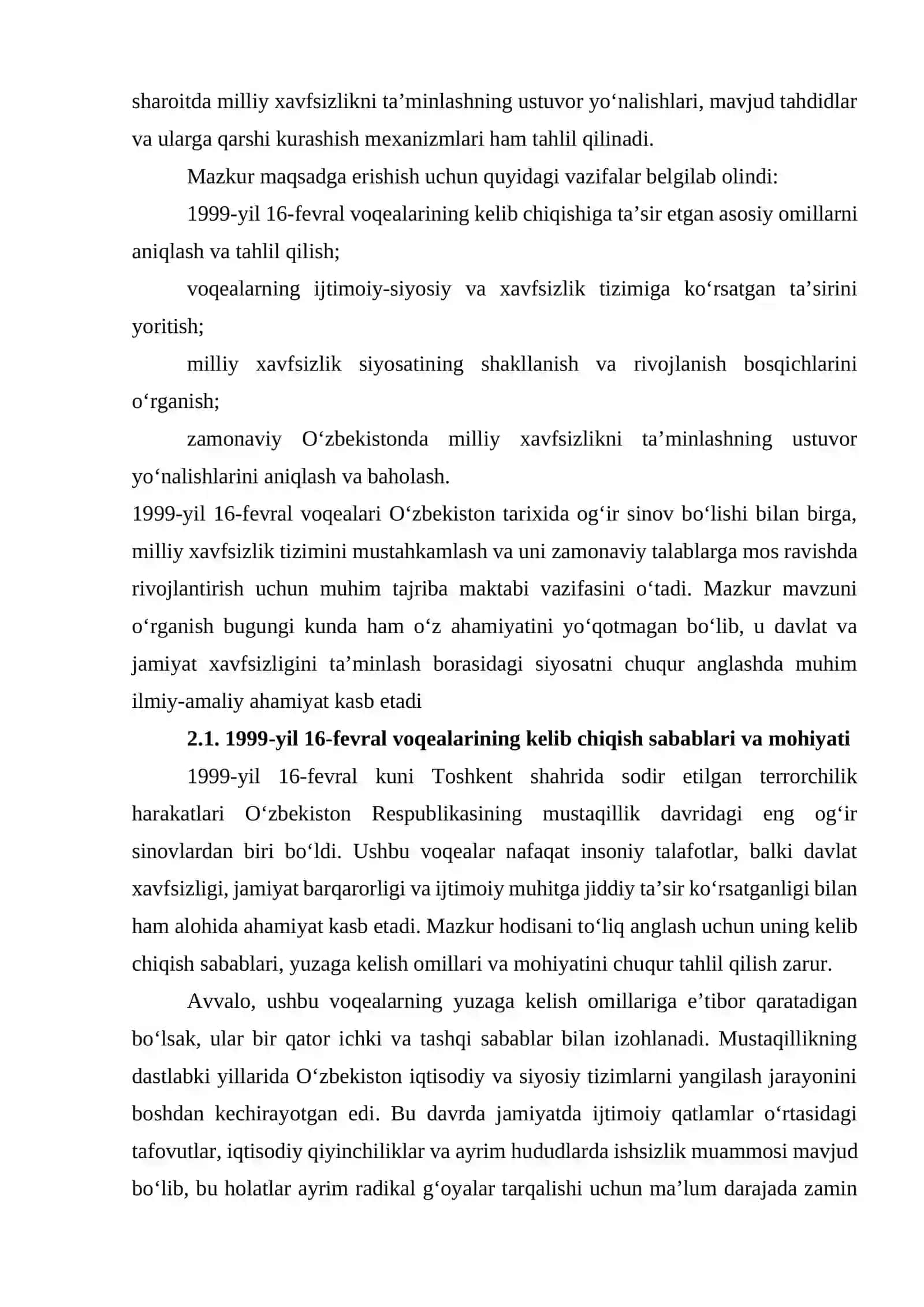 1999-yil 16-fevral voqealari va milliy xavfsizlik siyosati 4