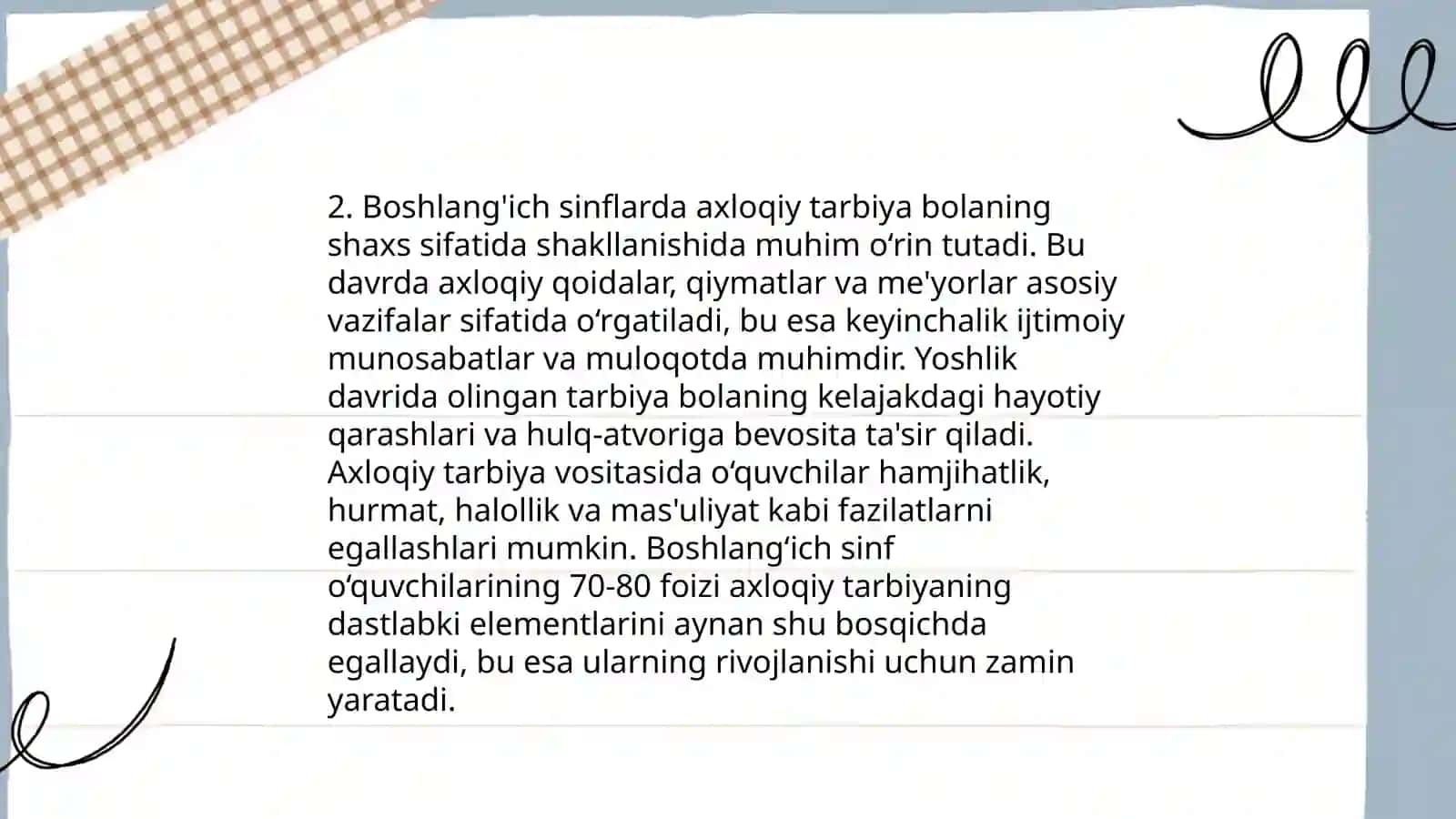 Boshlang'ich sinflarda axloqiy tarbiyani tashkil etish 4