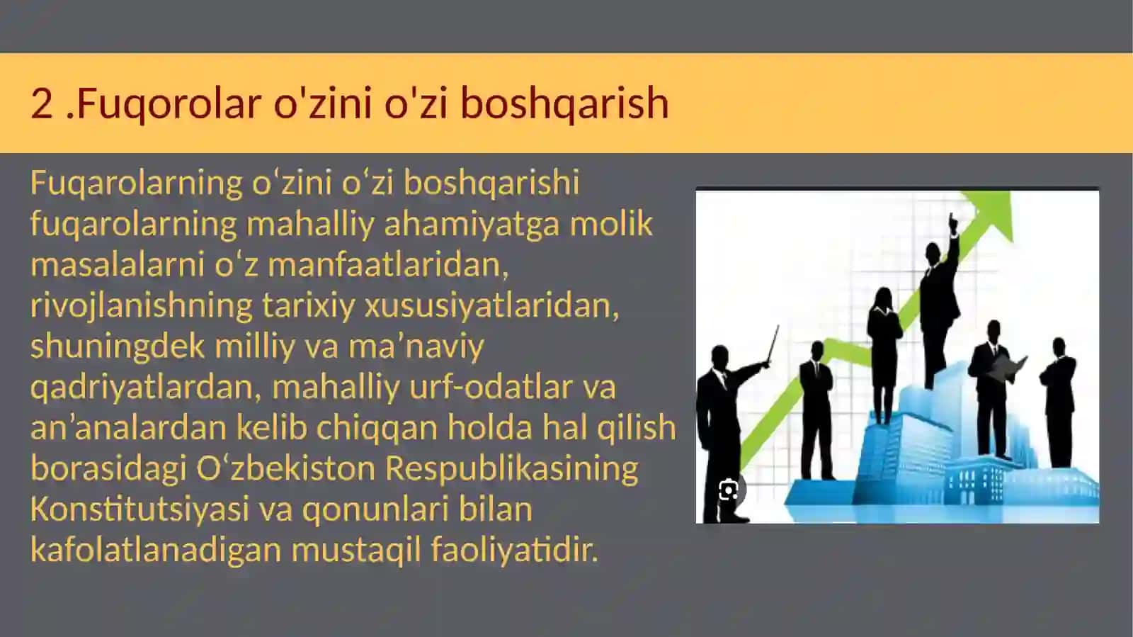 Fuqarolarning o‘zini o‘zi boshqarish organlari va nodavlat notijorat tashkilotlarining bolalar huquqlarini ta’minlashdagi ishtiroki. 4