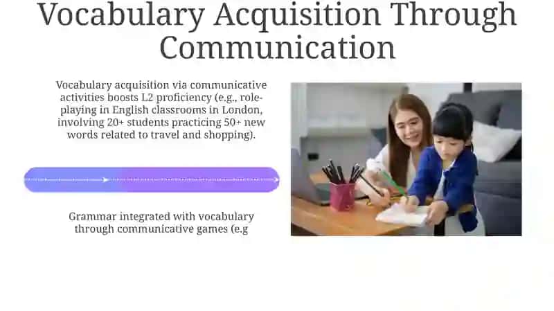 Communicative methods in teaching vocabulary and grammar with activities applied 4