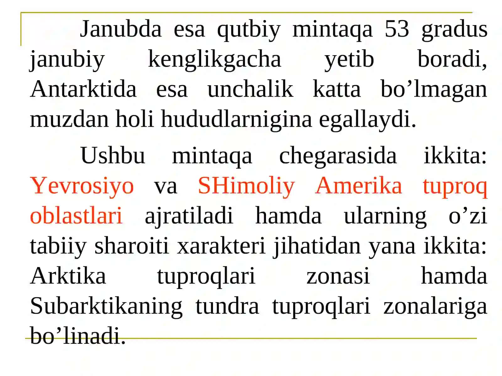 Qutbiy mintaqatuproqlari(Arktika, tundra va o’rmon tundra) 4