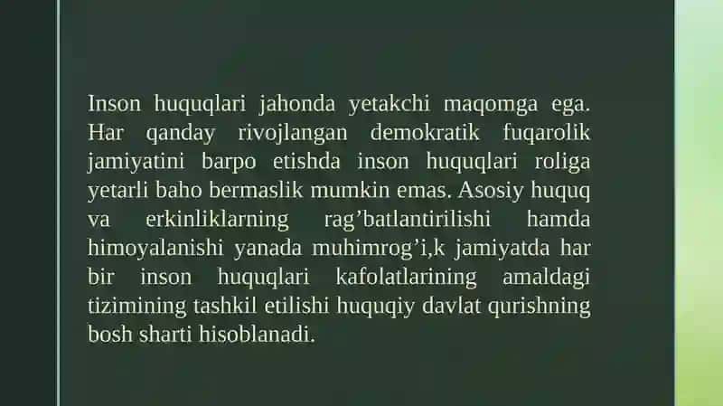 Yangio'zbekistondainsonhaq-huquqlarivaerkinliklarikafolatiniyaratilishi 4