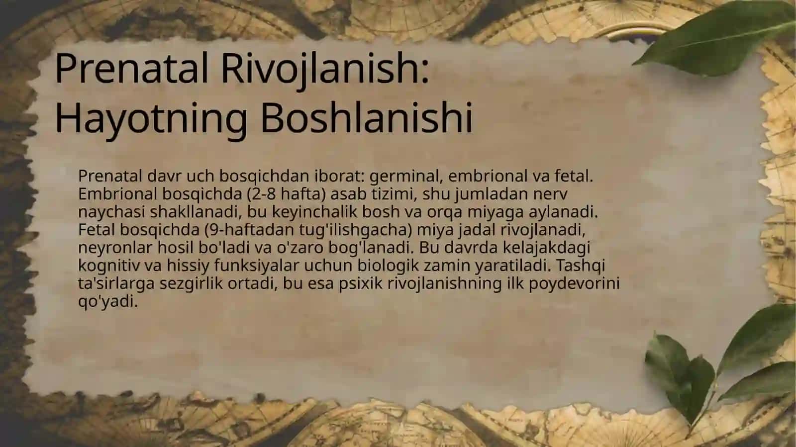 Ontogenezning ilk bosqichlari va ilk bolalik davrida psixik rivojlanish 4