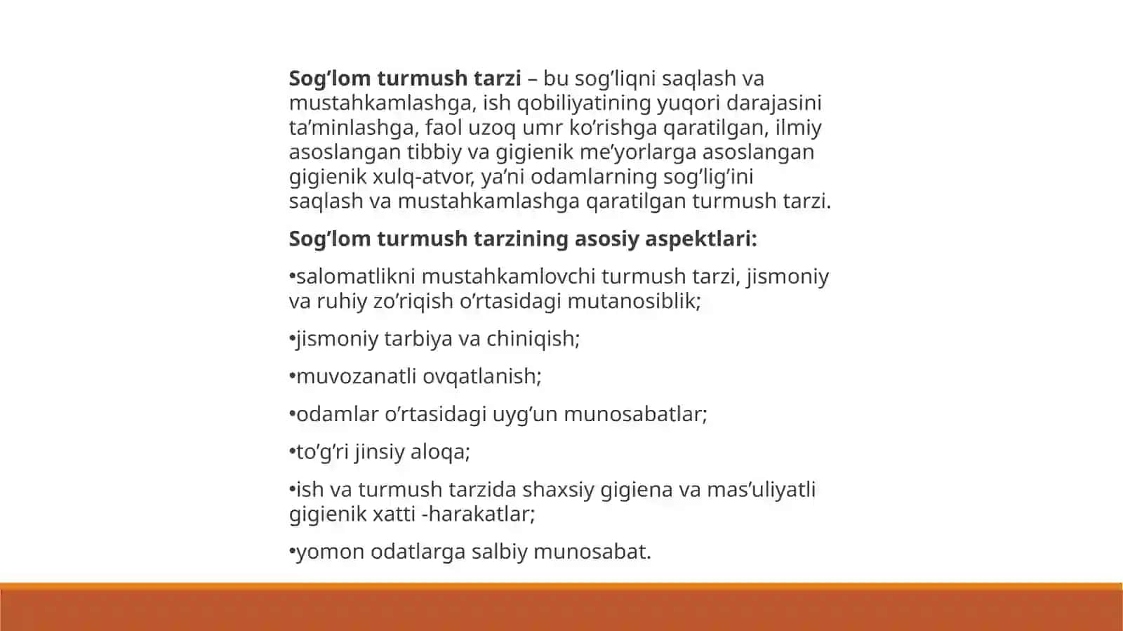 Gigiyena fanidan mustaqil ish 4