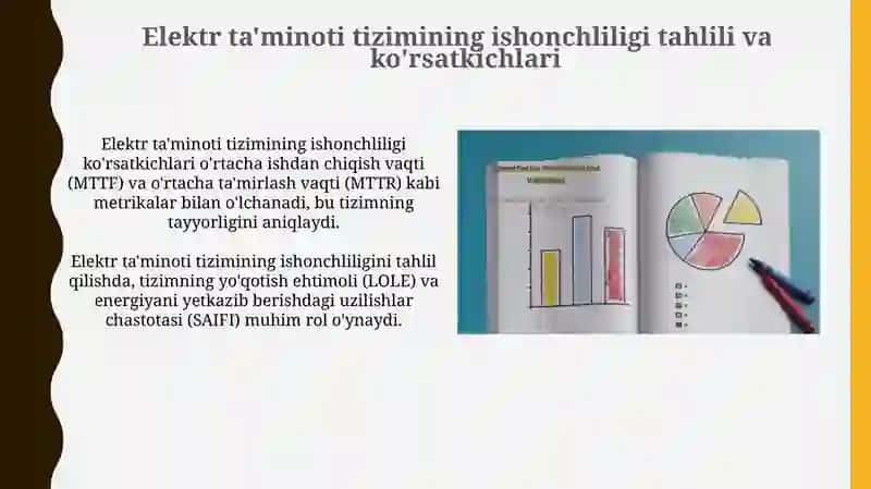 Elektr ta'minoti tizimida ishonchlilik darajasini optimallashtirish va texnik-iqtisodiy tahlili 4