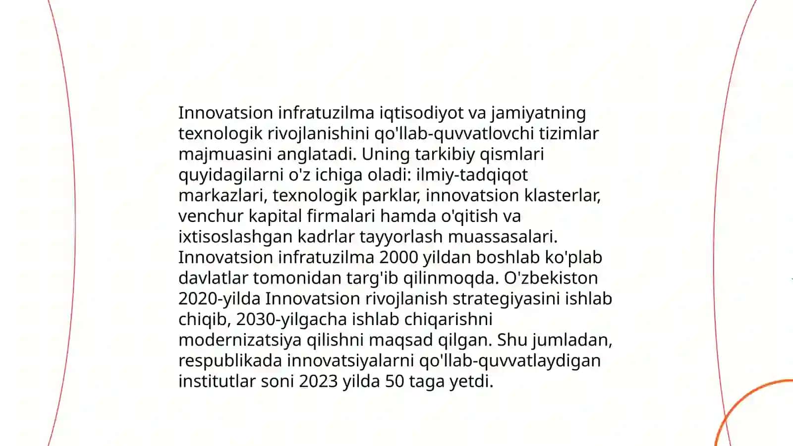 Bozor inkubatorlari va ularni innovatsion infratuzilmalarini rivojlantirishdagi ahamiyati 4