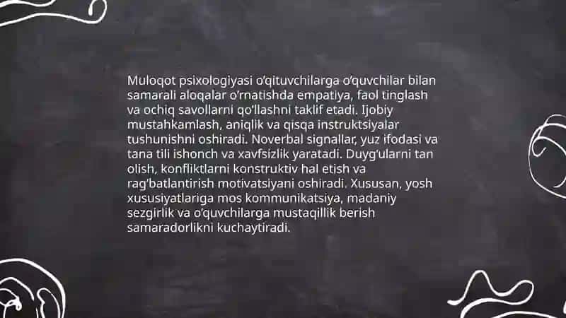 O'qituvchi faoliyatida muloqot madaniyati va psixologiyasi 4