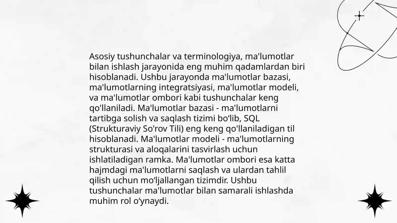 Jadval protsessorlarini oʻrganish metodikasi 4